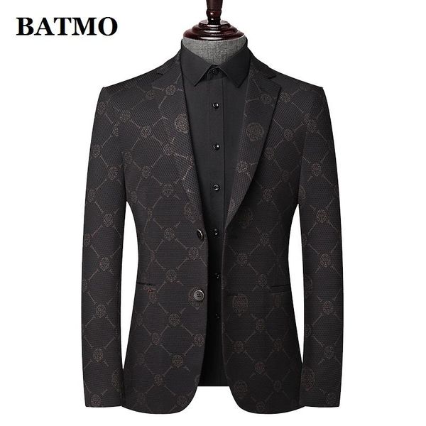 

men's suits & blazers batmo 2021 arrival printed casual men blazer ,mens suit jacket plus-size m-4xl 2259, White;black