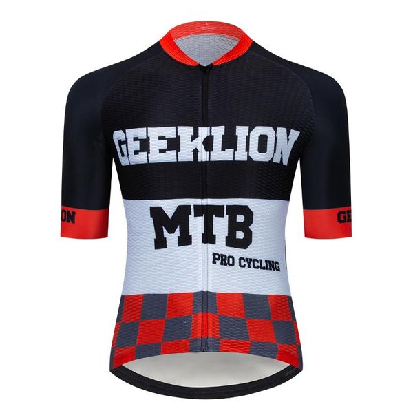 

racing jackets pro cycling jersey short sleeves mtb bike shirt quick dry maillot ropa ciclismo bicycle clothing, Black;red