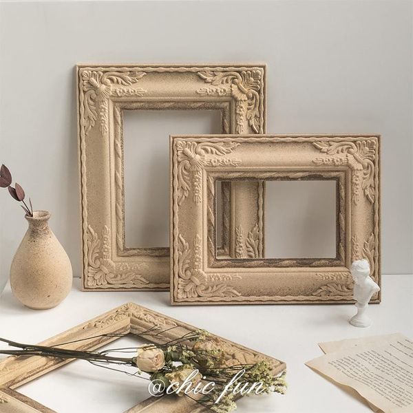 

nordic vintage frame wood painting ornament elegant design boho po gallery display fotolijst home decoration df50xk frames