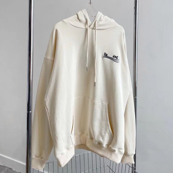 

fall 21 cola embroidered hoodie oversize loose couple top, Black