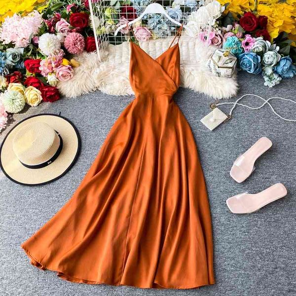 

women evening party dress summer v-neck backless bandage long es elegant ladies vintage bodycon vestido 210602, Black;gray