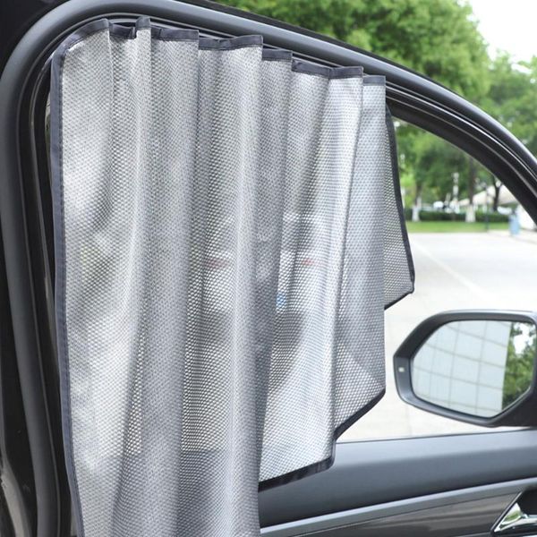 

magneticv side window sunshade front rear sun shade curtain perspective mesh summer protection cover car accessories