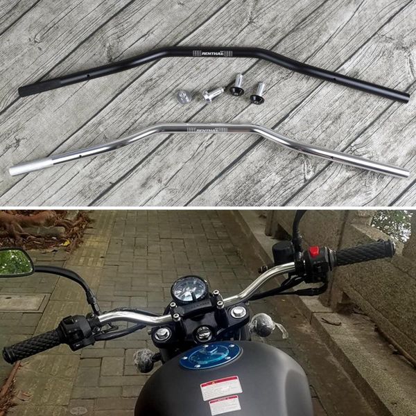 

handlebars motorcycle for renthal 22mm handlebar cafe vintage motorbike cnc modified aluminum alloy steering wheel wide 815mm