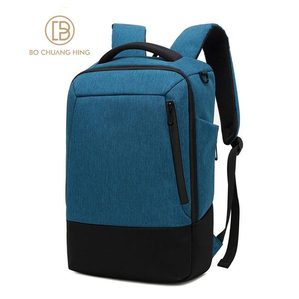 

backpack creative contrast color charging multifunctional business lapoxford cloth waterproof schoolbag