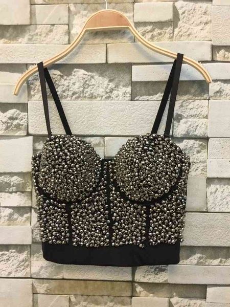 

women's tanks & camis p181 good quality women strapless padded bra bandeau cropped feminino corset bodycon bustier tube blusa, White