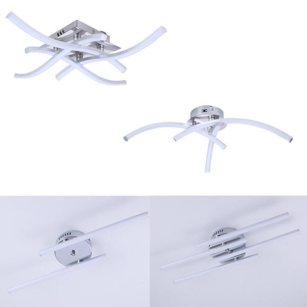 

ceiling light 3/4 lights modern kitchen living room bedroom lamp chromed indoor lighting