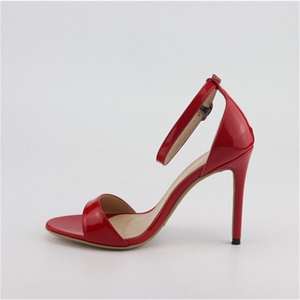 

sandals hello, stiletto high heels concise toe-open charm red graduation party shoes ladies and more size 3-14 rnn2, Black