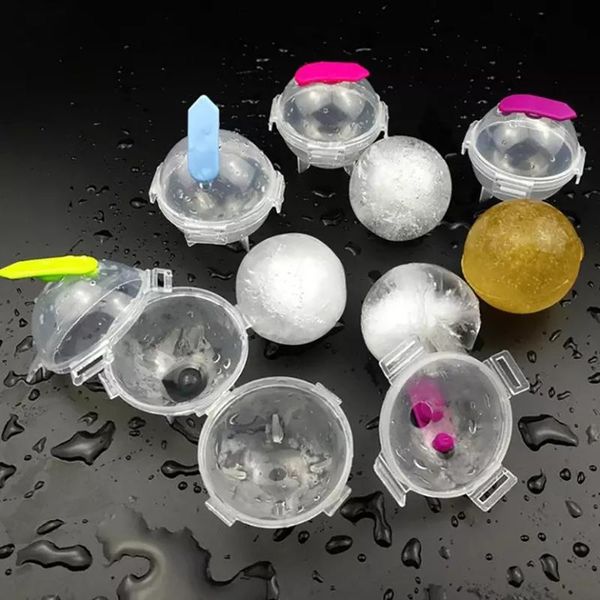 

baking moulds 6cm ice hockey machine transparent plastic cube mold whiskey cocktail party bar tool quick making
