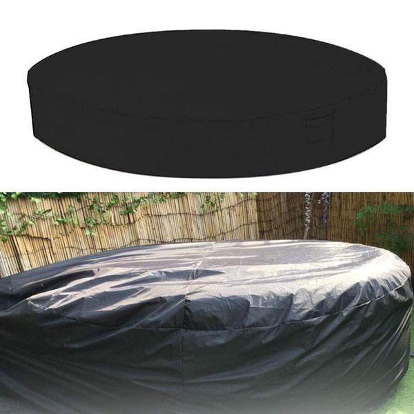 

other household sundries black bathtub cover round anti-uv protector spa tub dust waterproof covers material strong and durable