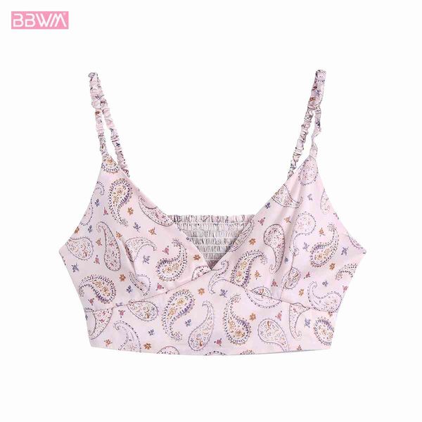 

fashion women v-neck sleeveless pink suspender vintage halter elastic bust chic female 210507, White