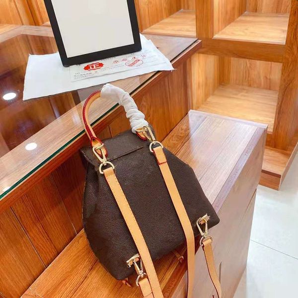 

2021 luxury women purses handbags fashion designers backpacks student school travering bags shoulder bag embossed flowers genuine leather