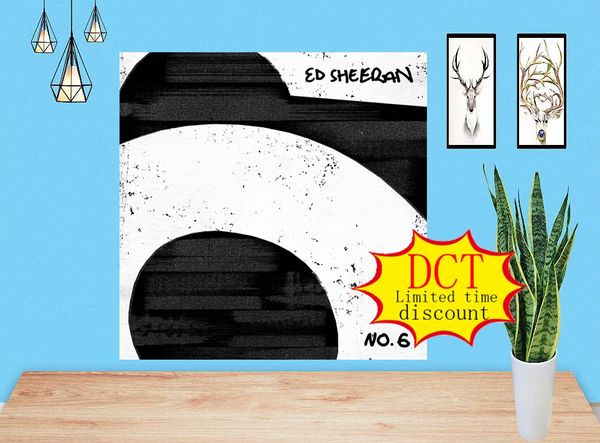 

no.6 collaborations project ed sheeran album poster music cover silk art print 000