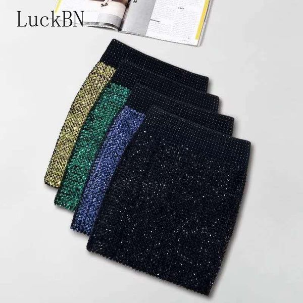 

skirts fashion bling women sequin striped skirt ol hip pencil street party elastic short clothes summer 2021, Black