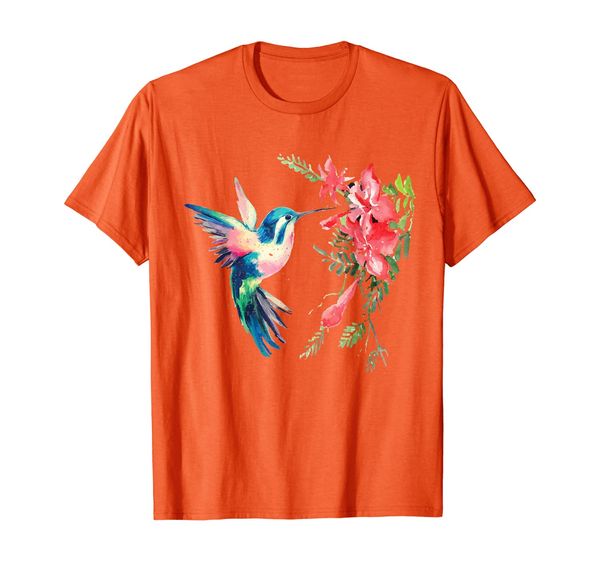 

rainbow color hummingbird funny bird lover gift t-shirt, White;black