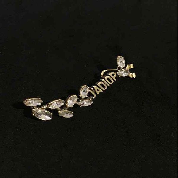 

factory specials aa letter ear clip personalized earrings 346j, Golden;silver