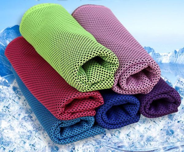 

towel 100pcs creative summer ice cooling cool gym sports towels for basketball absorbent microfiber fabric sn1099