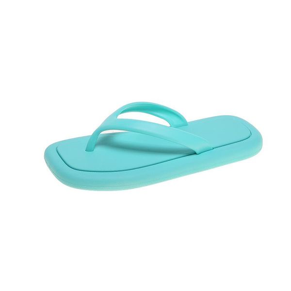 

slippers thick bottom platform sea flip-flop thong sandals summer shoes soft bathroom pillow slides outdoor indoor women, Black