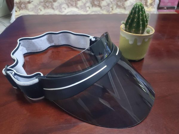 

20ss r visor upgraded thickened brand sun hat summer outdoor uv sunglasses adjustable size 56-62cm, Blue;gray