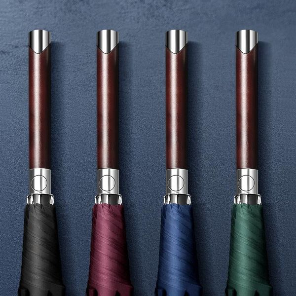 

umbrellas windproof umbrella men luxury fashion long handle protection business patio outdoor paraguas mujer rain gear bc50ys