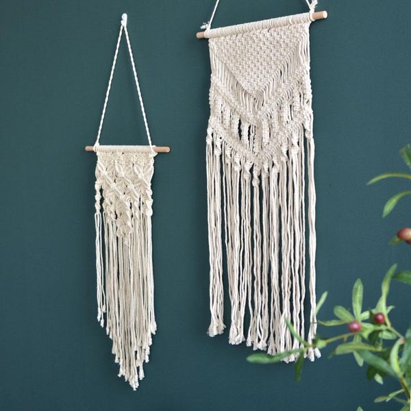 

tapestries nordic handmade tapestry creative simple tassel bohemian decoration salon wall tapiz pared tela home decor db60gt