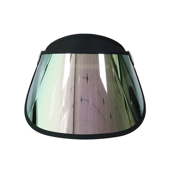 

sun protection uv long plastic visor hat beach hats colorful party hats empty hat, Blue;gray