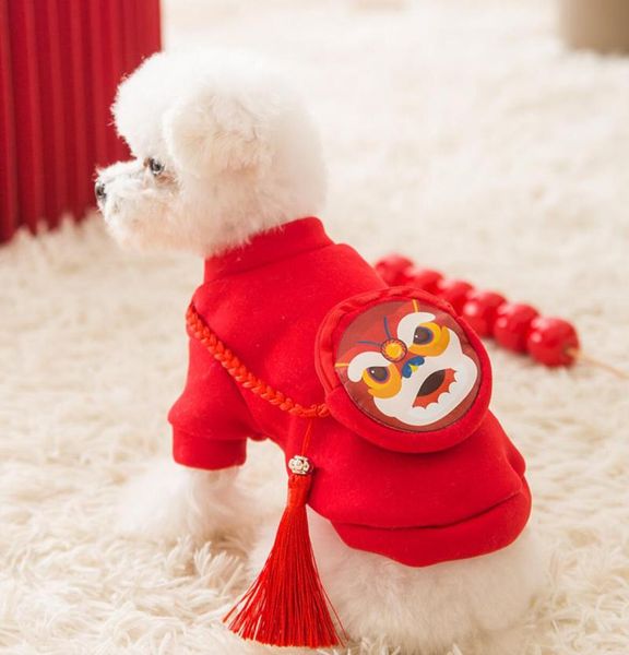 

cat coats jacket warm fleece dog costumes christmas clothes for small dogs