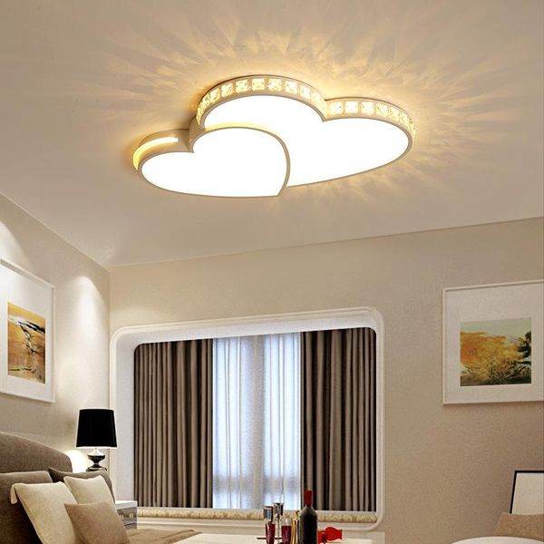 

ceiling lights modern love shaped iron art lamp bedroom living room decoration girl's light fixtures for celling led