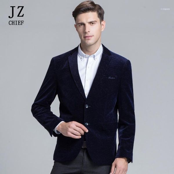 

chief spring autumn corduroy jacket men business blazer slim fit smart casual velvet masculine coat outerwear overcoat1, White;black