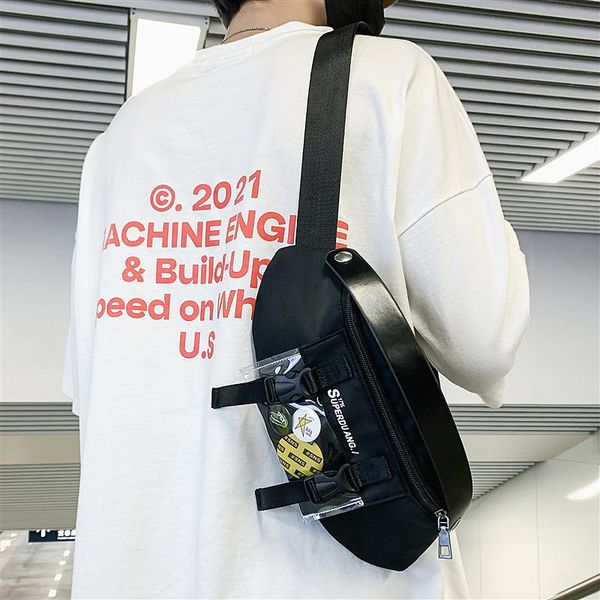 

couple chest bag messenger fashion brand shoulder girl hip hop ins wild small satchel casual waist bags