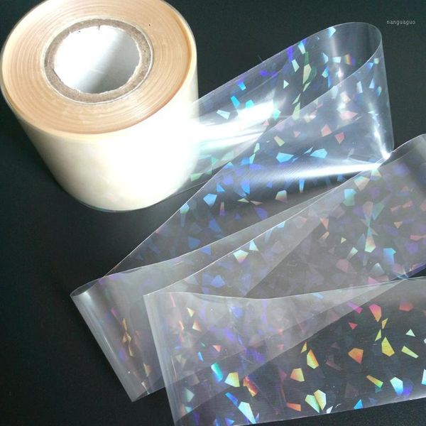 

fashion clear nail sticker transfer foil holo irregular triangle pattern wholesale decal sk0201, Black