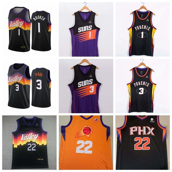 

basketball jersey men phoenix's suns's devin booker chris paul deandre's ayton's key players ;swingmen jerseys, Black;red