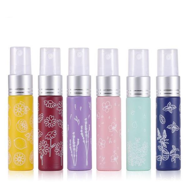 

100pcs/lot 10ml empty perfume bottles glass spray bottle vial sample silver cap sn293 storage & jars