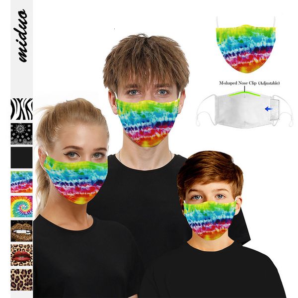 

dye digital printing hanging tie ear washable outdoor riding children protective filter mask