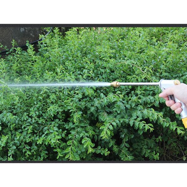 

watering equipments auto water gun car washing garden sprinkler high pressure metal hose long rod nozzle quick sprayer