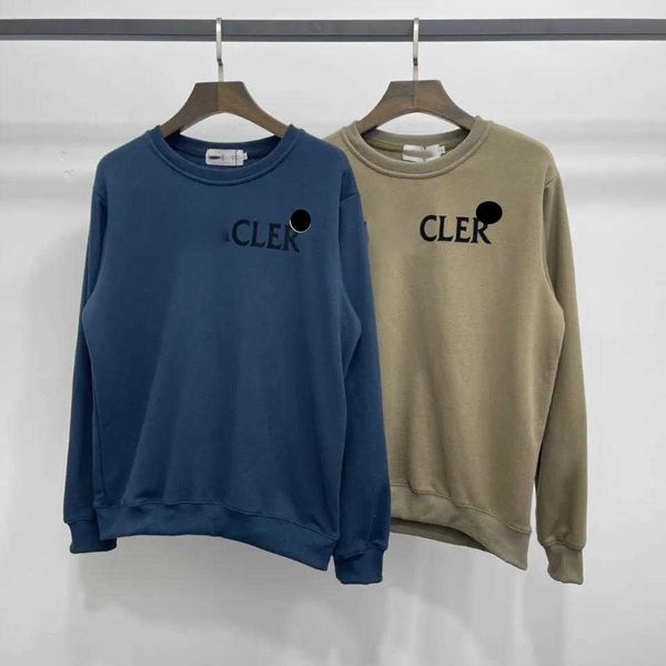 

2022 monclair hoodies sweatshirt casual embroidered letter badge womens sweatshirts 2color, Black