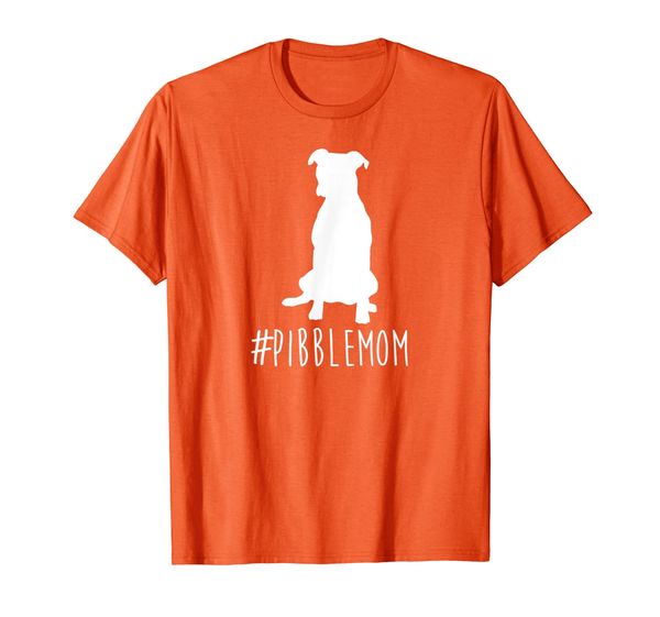 

#pibblemom hashtag pitbull dog mom t-shirt., White;black