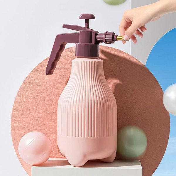 

watering spray pot high pressure large capacity plastic contrast color water can bottle for garden equipments