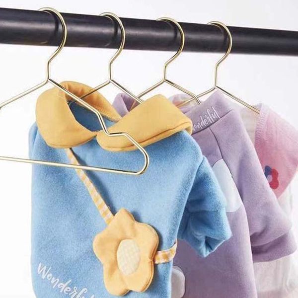 

hangers & racks pet hanger teddy dog super small mini metal gold hanging cat clothes 10pcs