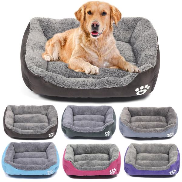 

kennels & pens large pet cat dog bed 8colors warm cozy house soft fleece nest baskets mat autumn winter waterproof kennel s-xl