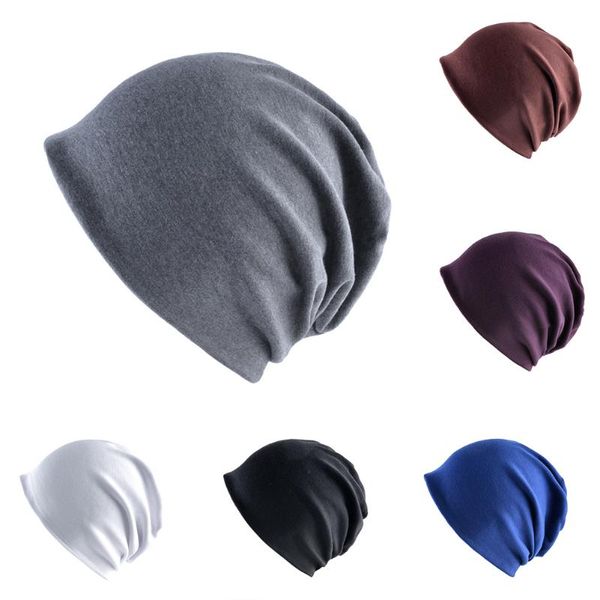 

solid colour bonnet homme winter warm knitting hat multicolor skullies beanies caps for men women style cotton hats