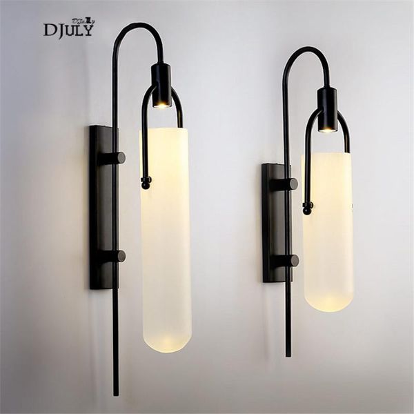 

wall lamps nordic white glass tube lamp for corridor bedroom bedside villa home deco vanity light el staris lighting led luminaire