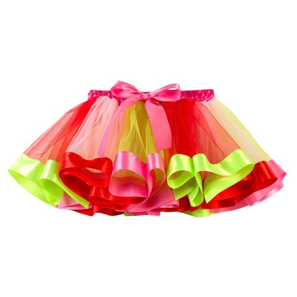 

skirts 4 7 10 years 2021 est kids girl skirt rainbow tutu tulle party dance ballet pettiskirt costume summer girls, Blue