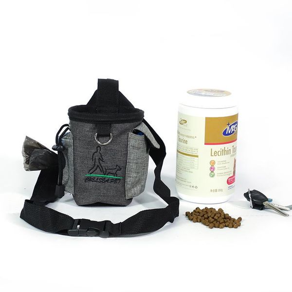 

dog car seat covers pet walking treat bag outdoor silicone training storage pockets pouch waist hold