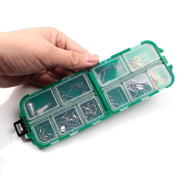 

52pcs/set fishing tackle boxes storage case swivels snaps hooks luminous beads lure carp accessories