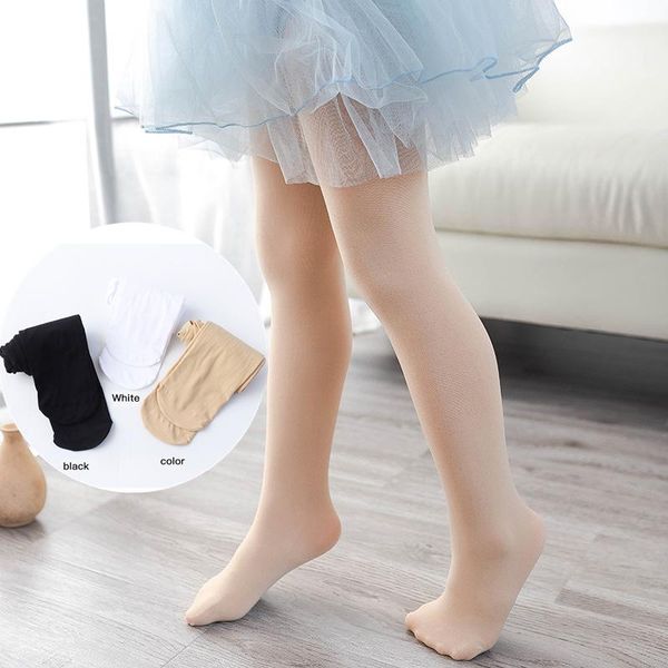 

socks 3 color girls pantyhose professional dance leggings spring summer elastic velvet ballet tights baby kids stockings, Pink;yellow
