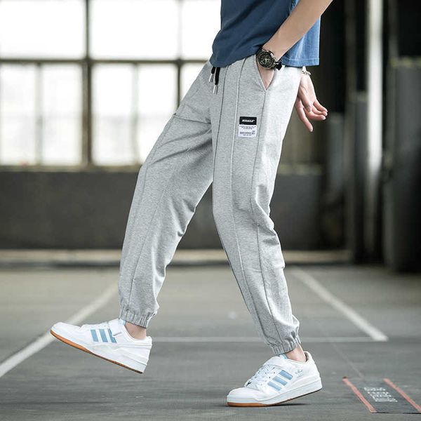 

pants sportswear men's loose necked trousers casual pants fashion, Black