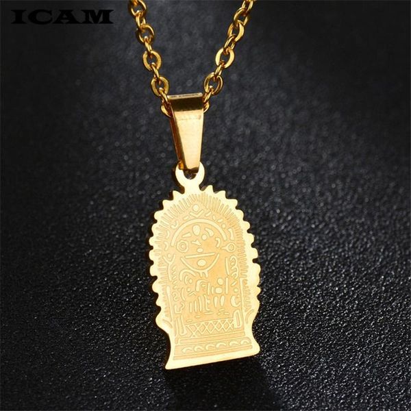 

pendant necklaces icam virgin mary gold silver color women christian jewelry cross coin necklace lady goddess