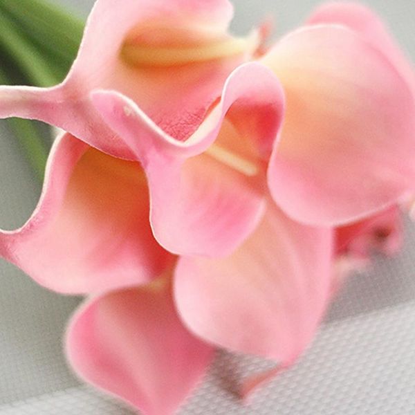 

decorative flowers & wreaths ochine calla lily artificial flower home wedding decoration plants 13 colors silk fake flores diy garden