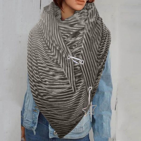 

scarves fashion women printing button soft wrap casual warm shawls plain bufanda drop, Blue;gray
