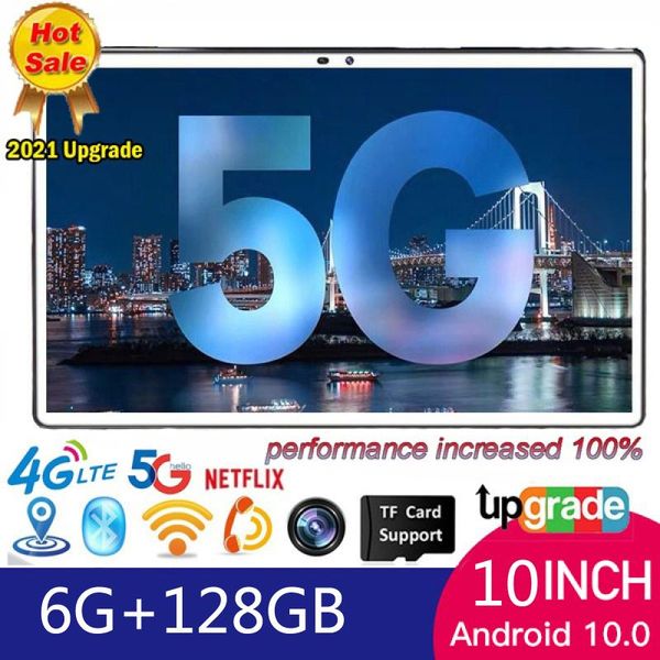 

tablet pc 2022 10.1 inch android 9.0 8g+128gb screen 10 4g phone call wifi gps bluetooth video